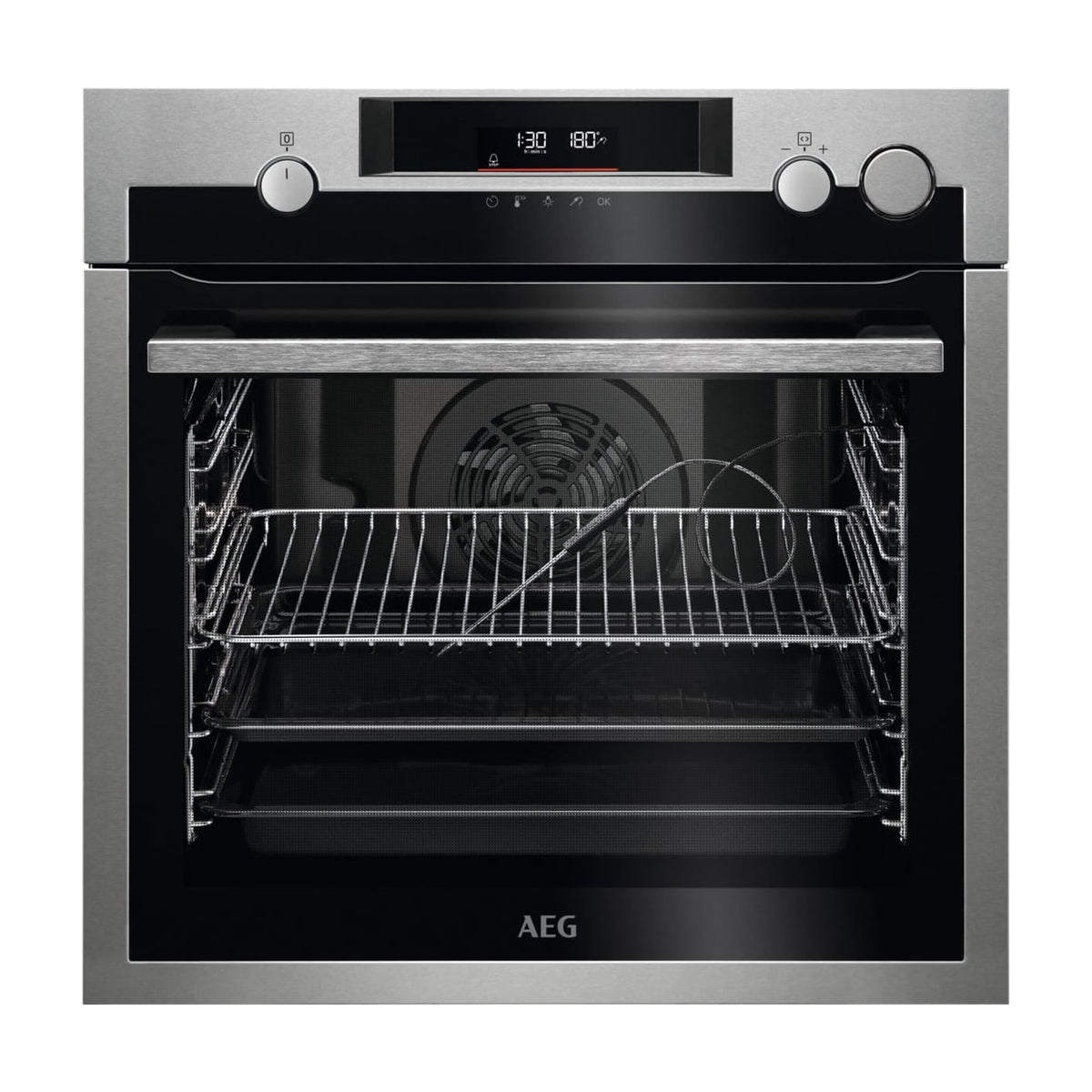 Horno de vapor AEG BPE577161M de 72 l con limpieza pirolítica