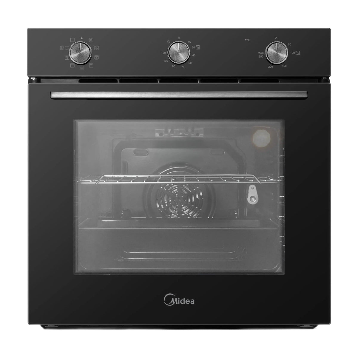 Horno multifunción Midea MBOG2M2-M5M80(BK), 70 l y limpieza hidrolítica