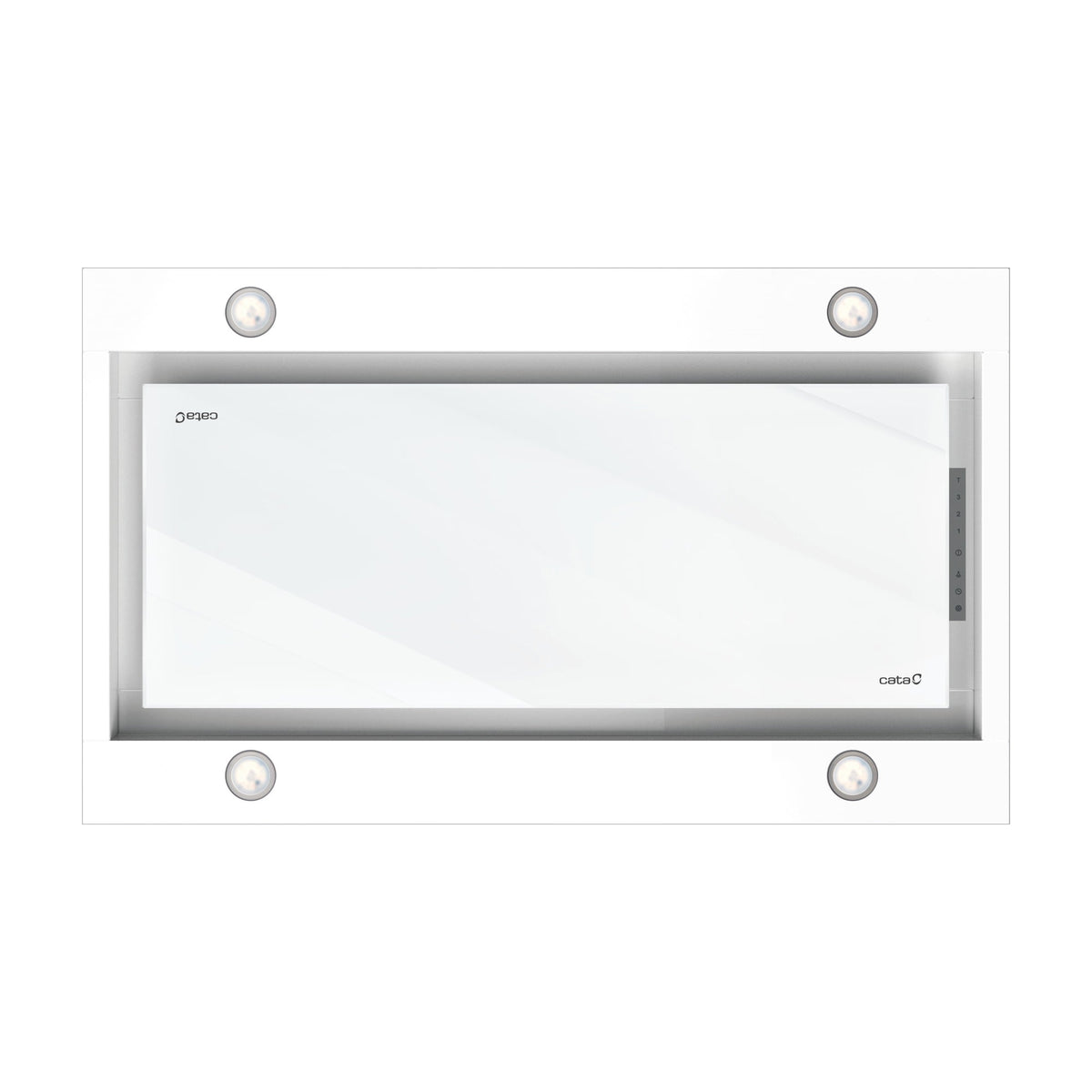 Campana de techo CATA Isla Sirin Glass 1000 GWH, 100 cm y cristal blanco