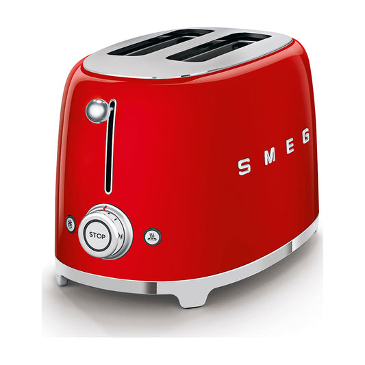 Tostadora Smeg TSF01RDEU de 2 ranuras, 950 W