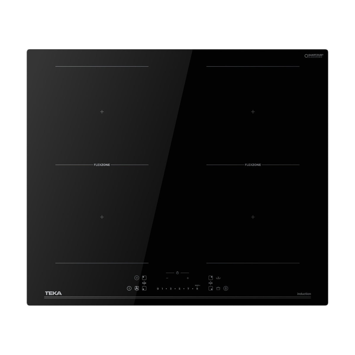 Placa de inducción Teka IBF 66215 SSM BK con 4 zonas Flex y 7400 W
