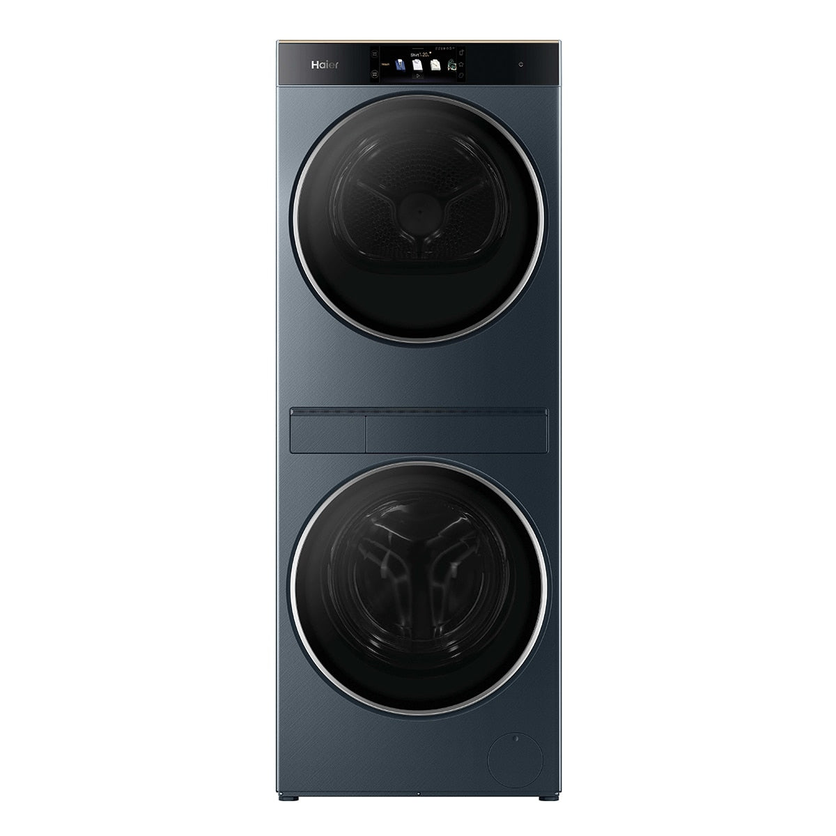 Torre de lavado y secado Haier 10kg/8kg 1400 rpm con IA, Motor Direct Motion y Bomba de Calor, Couture Care - CLC108-GNU1-S - Antracita